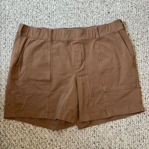 Lands' End Tan Cargo Shorts with Relaxed Fit